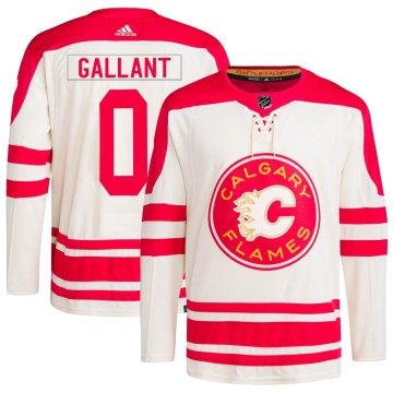 Authentic Adidas Men's Alex Gallant Calgary Flames 2023 Heritage Classic Primegreen Jersey - Cream
