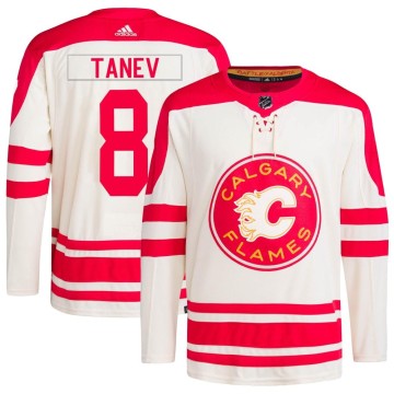 Authentic Adidas Men's Chris Tanev Calgary Flames 2023 Heritage Classic Primegreen Jersey - Cream