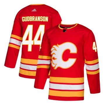 Authentic Adidas Men's Erik Gudbranson Calgary Flames Alternate Jersey - Red