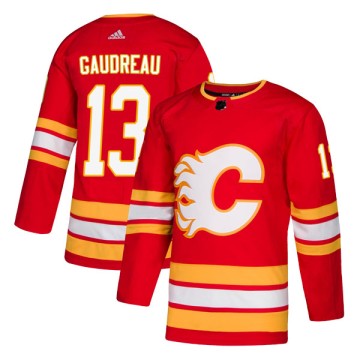 Authentic Adidas Men's Johnny Gaudreau Calgary Flames Alternate Jersey - Red