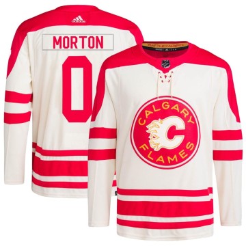 Authentic Adidas Men's Sam Morton Calgary Flames 2023 Heritage Classic Primegreen Jersey - Cream