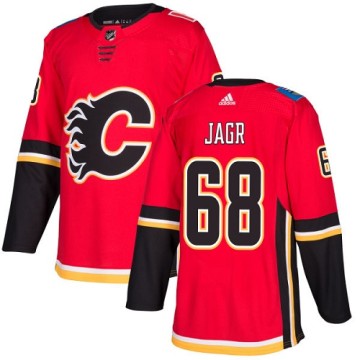 Authentic Adidas Youth Jaromir Jagr Calgary Flames Home Jersey - Red