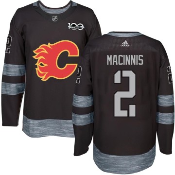 Authentic Youth Al MacInnis Calgary Flames 1917-2017 100th Anniversary Jersey - Black