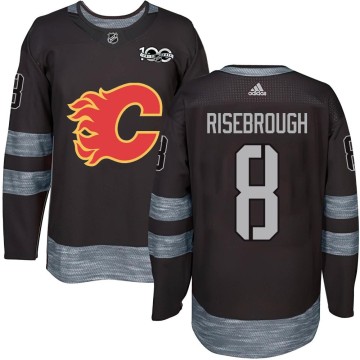Authentic Youth Doug Risebrough Calgary Flames 1917-2017 100th Anniversary Jersey - Black