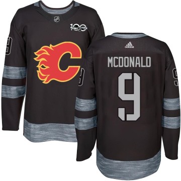 Authentic Youth Lanny McDonald Calgary Flames 1917-2017 100th Anniversary Jersey - Black