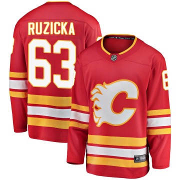 Breakaway Fanatics Branded Men's Adam Ruzicka Calgary Flames Alternate Jersey - Red