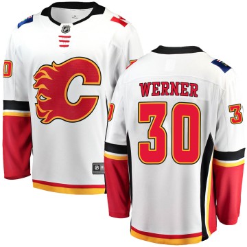 Breakaway Fanatics Branded Men's Adam Werner Calgary Flames Away Jersey - White