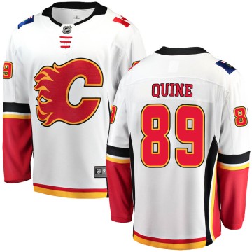 Breakaway Fanatics Branded Men's Alan Quine Calgary Flames ized Away Jersey - White