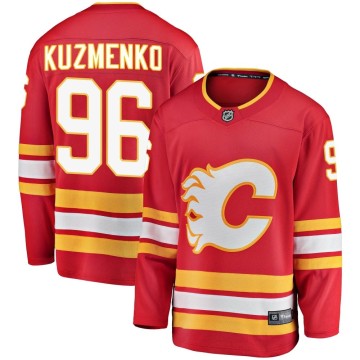 Breakaway Fanatics Branded Men's Andrei Kuzmenko Calgary Flames Alternate Jersey - Red