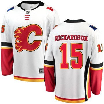Breakaway Fanatics Branded Men's Brad Richardson Calgary Flames Away Jersey - White