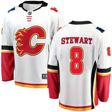 Breakaway Fanatics Branded Men's Chris Stewart Calgary Flames Away Jersey - White