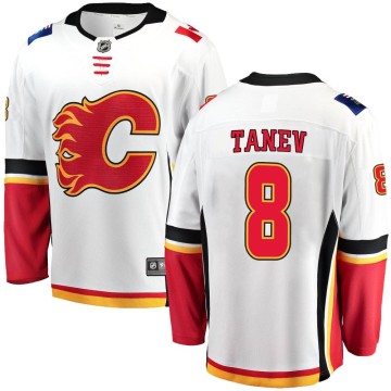 Breakaway Fanatics Branded Men's Christopher Tanev Calgary Flames Away Jersey - White
