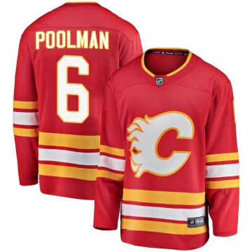 Breakaway Fanatics Branded Men's Colton Poolman Calgary Flames Alternate Jersey - Red