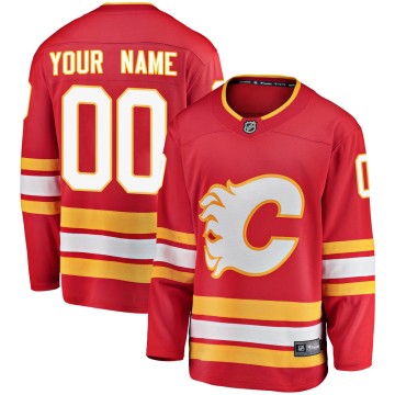 Breakaway Fanatics Branded Men's Custom Calgary Flames Custom Alternate Jersey - Red