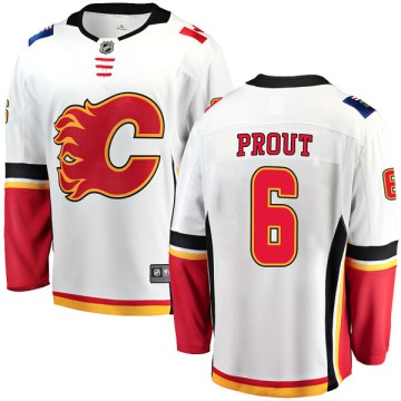 Breakaway Fanatics Branded Men's Dalton Prout Calgary Flames Away Jersey - White