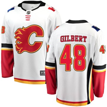 Breakaway Fanatics Branded Men's Dennis Gilbert Calgary Flames Away Jersey - White