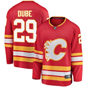 Breakaway Fanatics Branded Men's Dillon Dube Calgary Flames Alternate Jersey - Red