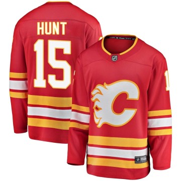 Breakaway Fanatics Branded Men's Dryden Hunt Calgary Flames Alternate Jersey - Red