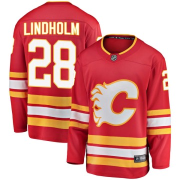 Breakaway Fanatics Branded Men's Elias Lindholm Calgary Flames Alternate Jersey - Red