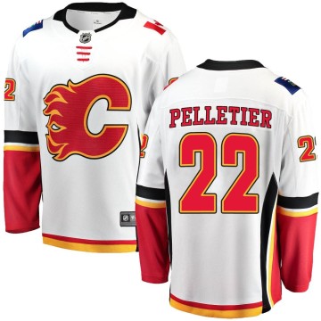 Breakaway Fanatics Branded Men's Jakob Pelletier Calgary Flames Away Jersey - White