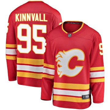 Breakaway Fanatics Branded Men's Johannes Kinnvall Calgary Flames Alternate Jersey - Red