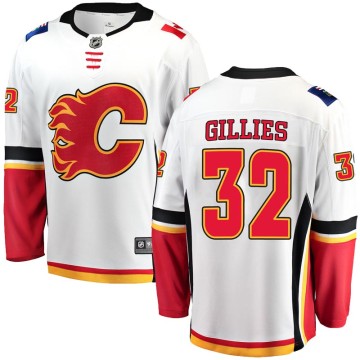 Breakaway Fanatics Branded Men's Jon Gillies Calgary Flames Away Jersey - White