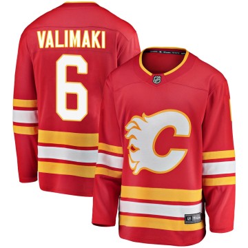 Breakaway Fanatics Branded Men's Juuso Valimaki Calgary Flames Alternate Jersey - Red