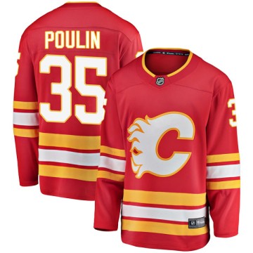 Breakaway Fanatics Branded Men's Kevin Poulin Calgary Flames Alternate Jersey - Red