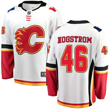 Breakaway Fanatics Branded Men's Marcus Hogstrom Calgary Flames Away Jersey - White