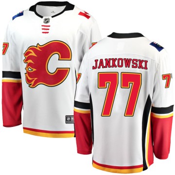 Breakaway Fanatics Branded Men's Mark Jankowski Calgary Flames Away Jersey - White