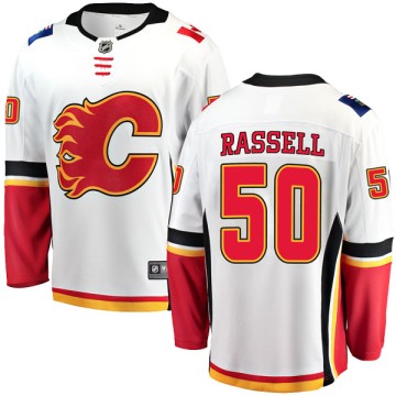 Breakaway Fanatics Branded Men's Mark Rassell Calgary Flames Away Jersey - White