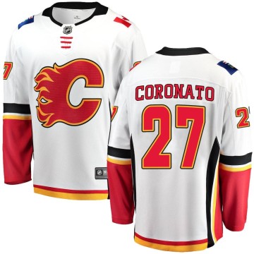 Breakaway Fanatics Branded Men's Matt Coronato Calgary Flames Away Jersey - White