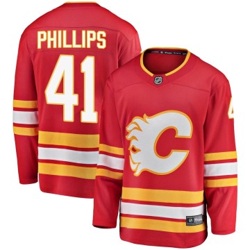 Breakaway Fanatics Branded Men's Matthew Phillips Calgary Flames Alternate Jersey - Red