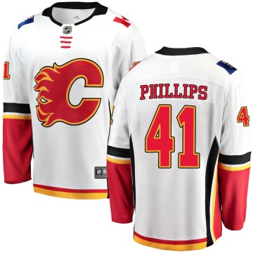 Breakaway Fanatics Branded Men's Matthew Phillips Calgary Flames Away Jersey - White