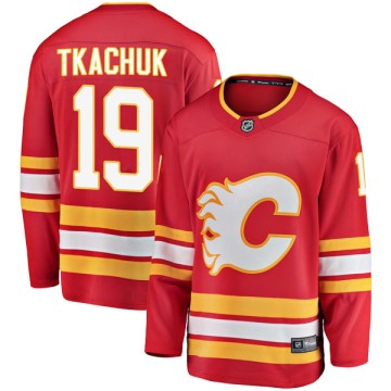 Breakaway Fanatics Branded Men's Matthew Tkachuk Calgary Flames Alternate Jersey - Red