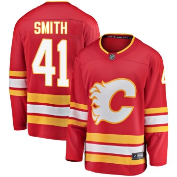 Breakaway Fanatics Branded Men's Mike Smith Calgary Flames Alternate Jersey - Red