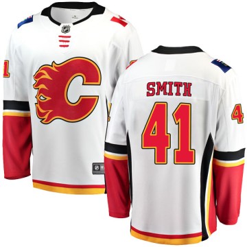Breakaway Fanatics Branded Men's Mike Smith Calgary Flames Away Jersey - White