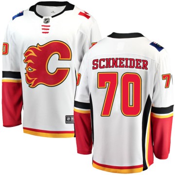 Breakaway Fanatics Branded Men's Nick Schneider Calgary Flames Away Jersey - White