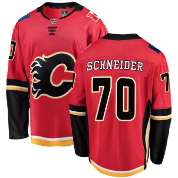 Breakaway Fanatics Branded Men's Nick Schneider Calgary Flames Home Jersey - Red