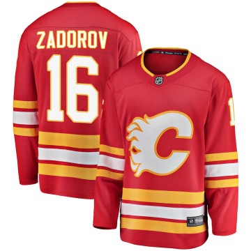 Breakaway Fanatics Branded Men's Nikita Zadorov Calgary Flames Alternate Jersey - Red