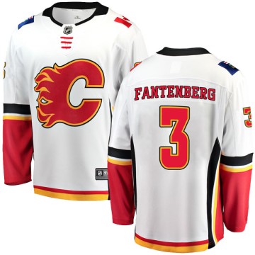Breakaway Fanatics Branded Men's Oscar Fantenberg Calgary Flames Away Jersey - White