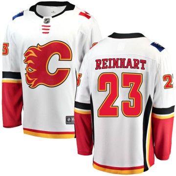 Breakaway Fanatics Branded Men's Paul Reinhart Calgary Flames Away Jersey - White