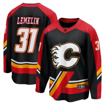 Breakaway Fanatics Branded Men's Rejean Lemelin Calgary Flames Special Edition 2.0 Jersey - Black