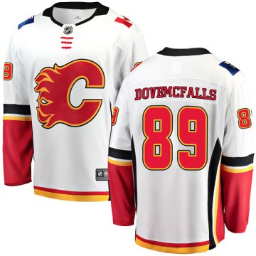 Breakaway Fanatics Branded Men's Samuel Dove-McFalls Calgary Flames Away Jersey - White