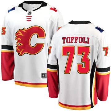 Breakaway Fanatics Branded Men's Tyler Toffoli Calgary Flames Away Jersey - White