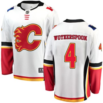 Breakaway Fanatics Branded Men's Tyler Wotherspoon Calgary Flames Away Jersey - White