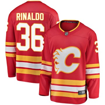 Breakaway Fanatics Branded Men's Zac Rinaldo Calgary Flames Alternate Jersey - Red
