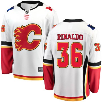 Breakaway Fanatics Branded Men's Zac Rinaldo Calgary Flames Away Jersey - White
