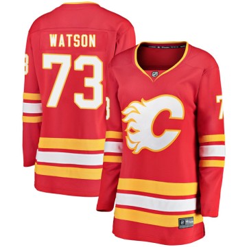 Breakaway Fanatics Branded Women's Cliff Watson Calgary Flames Alternate Jersey - Red