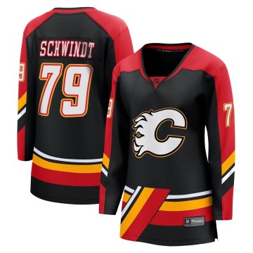 Breakaway Fanatics Branded Women's Cole Schwindt Calgary Flames Special Edition 2.0 Jersey - Black